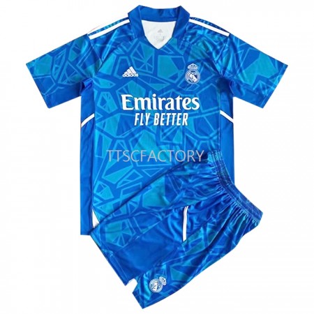 Fußballtrikots Real Madrid Torwart Kinder 2022-2023 Kurzarm Heimtrikotsatz kaufen